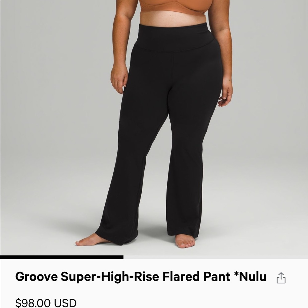 Lululemon groove super high rise flare pant